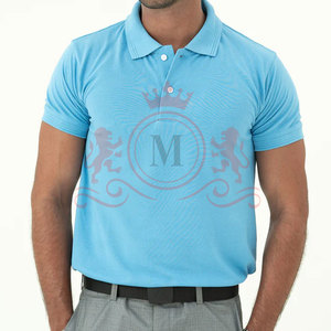 Stylish Daily Clothing Sky Blue Polo Shirt Comfortable Breathable Fabric <b>Classic</b> Fit Short Sleeve - Product Image 4