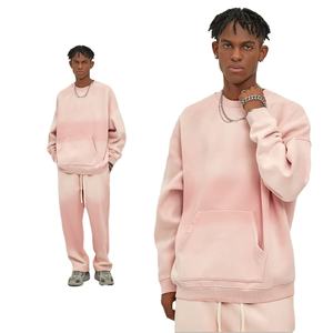 Superventas French Terry Oversized Mens Acid Vintage Sudaderas Washed Ribbed Crew Neck Sudaderas - Product Image 1