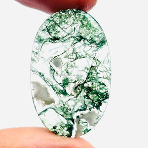 Cabujón de piedras preciosas sueltas de alto grado de ágata de musgo natural para accesorios de joyería a precio mayorista - Product Image 3