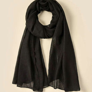 Tissu d'écharpe uni de haute qualité avec approvisionnement en vrac d'étiquetage blanc et faible quantité minimale de commande pour les commandes de marque et de personnalisation personnalisées - Product Image 1