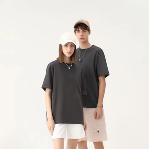 Verano recomendado alta calidad sólido 100% hombres y mujeres pueden ser venta al por mayor y logotipo personalizado bordado impresión camiseta para hombres - Product Image 1