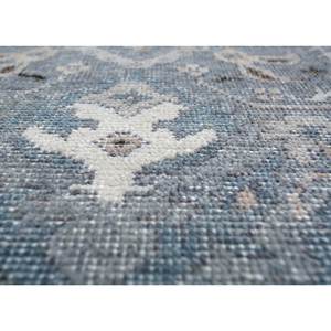 Tapis en laine noué à la main Erbe, gris et noir à motifs floraux, pour salon, technique de tissage plat, pour adolescents, tapis rectangulaire en jute pour couloir - Product Image 3