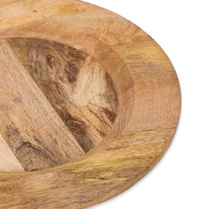 Best Quality 100% Natural <b>Solid</b> <b>Wood</b> Handicraft Round Shaped Plain Designed Charging Plate for Country Style Kitchen <b>Table</b> <b>Top</b> - Product Image 4