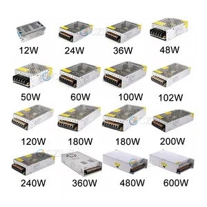 Fonte de alimentação led transformadora, comutação da fonte de alimentação 110v/220v to 5v 12v 24v 48v fonte de alimentação led cctv/adaptador de alimentação de fonte ca para dc