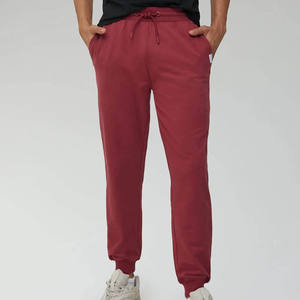 Jogging pour homme avec logo personnalisé, en coton mélangé French Terry, lavé, respirant, pantalon côtelé pour homme avec poches - Product Image 4