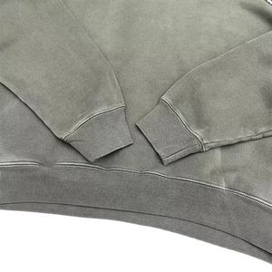 Sweat à capuche personnalisé pour hommes, sweat à capuche uni surdimensionné, sweats à capuche vierges, pull en coton, sweats à capuche vintage délavés à l'acide - Product Image 3