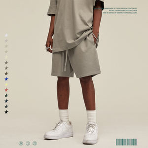 Shorts en molleton épais unisexe surdimensionnés 80% coton 20% polyester Qualité supérieure Vêtement décontracté Cordon de serrage Tricoté - Product Image 4