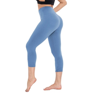 Leggings de Yoga para Mujer al por Mayor, Personalizados de Fábrica, de Alta Calidad, Suaves y Elásticos, con Estampado por Sublimación, de Algodón/Bambú Premium - Product Image 5