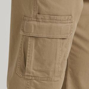 Pantalon de survêtement cargo en tricot de coton/spandex respirant coupe-vent décontracté pour homme, taille mi-haute élastique, couleur unie, léger, avec trous, automne - Product Image 2