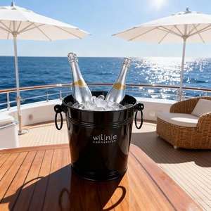 Cubo de Acero de Primera Calidad para Bebidas, Enfriador de Vino y Champán para el Hogar, Entretenimiento, Salón de Hotel y Celebraciones - Product Image 1