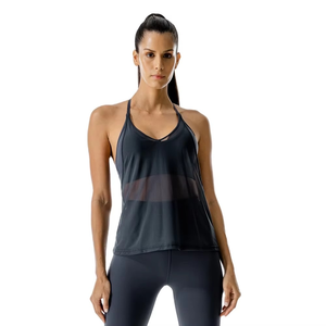 OEM logotipo personalizado secado rápido Fitness entrenamiento deportes correr camisetas sin mangas mujeres camisetas sin mangas verano niñas gimnasio camiseta sin mangas - Product Image 2