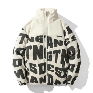 Premium 3D sublimación impresa hombres Puffer chaqueta elegante venta al por mayor chaqueta de invierno a prueba de viento OEM Casual chaqueta con cremallera - Product Image 4