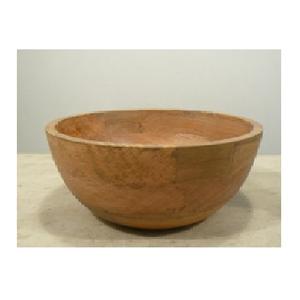 Tazón de madera de Acacia antigua con acabado liso de diseño moderno para servir comida para ensalada, arroz, sopa, arroz, comida, tazón de comida para servir - Product Image 4