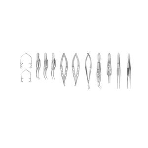 Instrument médical Castroviejo, micro-forceps chirurgicaux d'ophtalmologie, acier inoxydable, manuel, réutilisable, classe II, professionnel, médical - Product Image 2