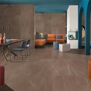 Baldosas de porcelana esmaltada pulida con aspecto de mármol Amani Choco, sala de estar Premium de 800x1600mm - Product Image 1