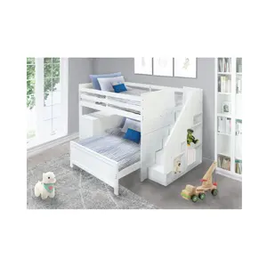Bunk Bed Adult Twin Over Full Bed Wooden Hardwood For 2-3 People Modern For Sale Kids Bedroom Sets From Vietnam Manufacturer