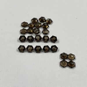 Fabricante DE LA India, piedra preciosa suelta de corte hexagonal facetado de cuarzo ahumado Natural de 6mm para piedra de Material de joyería - Product Image 1