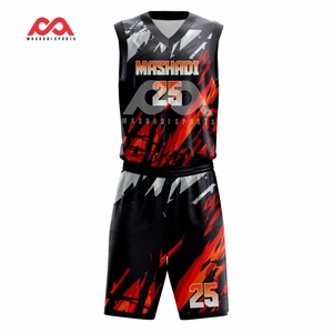 Nouveaux derniers modèles d'uniformes de basket-ball uniformes de basket-ball pour jeunes en tissu respirant à séchage rapide de haute qualité - Product Image 5