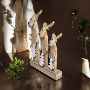 Décoration de Noël en bois faite à la main de meilleure qualité en gros pour le cadeau, décoration à la maison pour Noël - Product Image 3