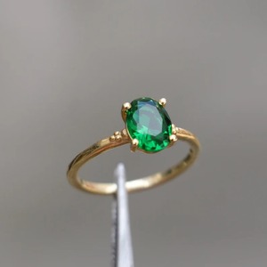 Bague de Fiançailles et d'Anniversaire Vintage en Argent avec Ailes en Zircon, Sertie de Zircons Brillants Créés en Laboratoire - Product Image 1