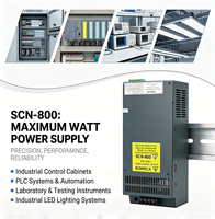 SCN-800 Switching Power Supply 800W 12V 24V 48V Single Output AC DC Industrial PSU High Efficiency Regulated SMPS Power Source