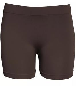 Y2K Shorts de motard en coton pour femmes taille élastique respirant confortable maigre teint uni avec nœud bouton décoration en gros - Product Image 5