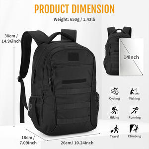 Mochila táctica personalizada con logotipo bordado de impresión de gran capacidad al aire libre senderismo Camping viaje mochila OEM ODM proveedor - Product Image 6