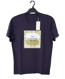 Camiseta informal de calidad superior para hombre, Camiseta ajustada de algodón suave de manga corta, telas de algodón, camisetas de punto para hombre - Product Image 1