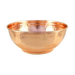 ชามผสมทองแดงแบบแฮนด์เมด2023สำหรับบ้านที่เก็บของว่างสำหรับห้องครัวห้องนั่งเล่นโรงแรมร้านอาหารทำจากโลหะอินเดีย - Product Image 6