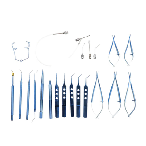 Juego de herramientas microquirúrgicas oftálmicas Kit de instrumentos de cirugía ocular con fuente de alimentación manual con caja de aluminio - Product Image 4