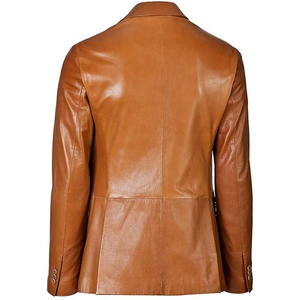 Nouvel arrivage Prix de gros Manteau en cuir de haute qualité pour hommes, coupe ajustée, respirant, nouveau manteau en cuir élégant et confortable - Product Image 5
