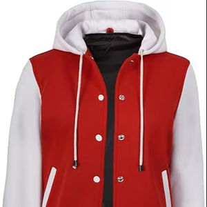 เสื้อแจ็คเก็ตเลตเตอร์แมนผู้ชายสำหรับฤดูหนาว ให้ความอบอุ่น สวมใส่สบาย คอตั้ง ปักโลโก้ด้านหน้า กันลม ระบายอากาศ แห้งเร็ว คุณภาพสูง เป็นมิตรกับสิ่งแวดล้อม - Product Image 1