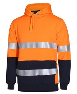 Hi Vis Safety Reflective Pullover Sudadera con capucha Ropa de trabajo con cinta reflectante Ropa de trabajo de alta visibilidad Sudadera con capucha con bolsillos para exteriores - Product Image 6