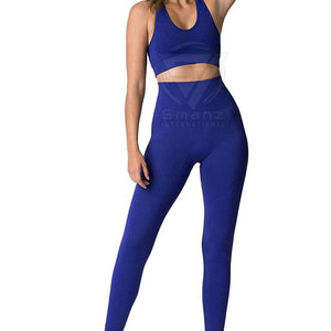Ensemble 2 pièces personnalisé pour femme : veste et leggings de yoga, extensible dans quatre directions, anti-transpiration, respirant, en Spandex/Nylon, grandes tailles, avec cordon de serrage - Product Image 6