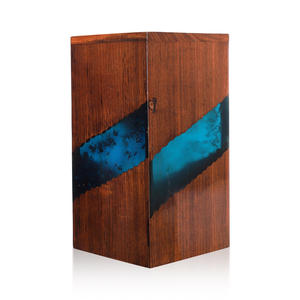 Urna de cremación de palisandro transparente, caja decorativa para cenizas funerarias, urnas de cremación para mascotas y humanos para cenizas humanas - Product Image 2