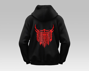 Sweat à capuche avec logo personnalisé pour hommes, coton mélangé épais en molleton, coupe surdimensionnée, streetwear urbain, fabricant OEM du Vietnam - Product Image 6