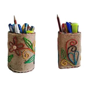 Support en bois d'acacia multi-usages en bois porte-stylo et porte-crayon pour la maison école bureau fournitures d'organisation de bureau vente en gros - Product Image 4