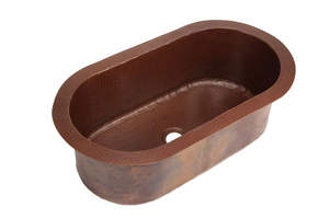 อ่างล้างมือและอ่างล้างจานทองแดงแบบติดตั้งง่ายขนาดใหญ่อ่างล้างจานทองแดงโบราณอุปกรณ์สุขภัณฑ์ราคาไม่แพง - Product Image 2