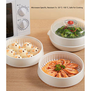 หม้อนึ่งพลาสติกขนาดใหญ่ COOKER KING เป็นมิตรกับสิ่งแวดล้อม สำหรับอุ่นอาหารในไมโครเวฟ  รับทำโลโก้ตามสั่ง สำหรับครัวเรือน - Product Image 3