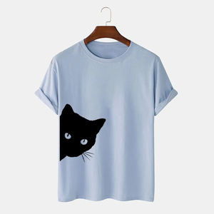 Vente en gros T-shirts unisexes Tendance de la rue pour les jeunes Coupe régulière Coton lourd Impression par transfert de chaleur personnalisée à séchage rapide - Product Image 5