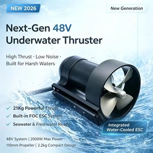 Propulsor Subacuático AQ1121 48V 4000W, Motor sin Escobillas con Hélice de 119lbs de Empuje para ROV, AUV, Barcos RC y Vehículos Submarinos - Product Image 4
