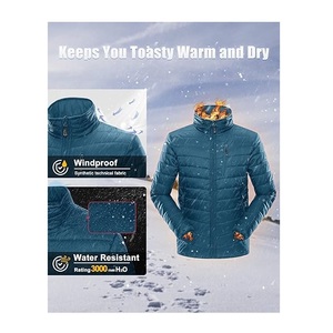 Veste matelassée imperméable à capuche pour homme en taffetas 100% polyester, design personnalisé, style décontracté chic, écologique, meilleur du Bangladesh - Product Image 4