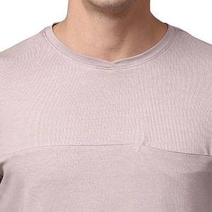 T-shirts pour hommes à manches courtes et col rond en gros, fabrication sur mesure OEM, impression de votre logo, t-shirts pour hommes en coton et polyester respirant - Product Image 2