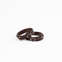 Männlicher Keuschheitskäfig Anti-Abnahme-Vorrichtung BDSM Bondage Taillengürtel und Oberschenkelmanschetten aus Rindsleder in Verschiedenen Farben BDSM-0058