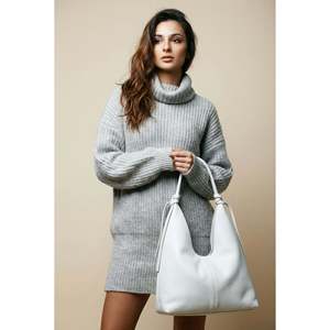 Sac à bandoulière souple en cuir Dollaro véritable - Fabriqué en Italie - Art. 26058 - Product Image 2