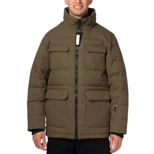 Chaqueta de Invierno para Hombre, Estilo Vintage, Entallada, con Cierre de Cremallera, Transpirable, Impermeable, Cortavientos y Ecológica - Product Image 1