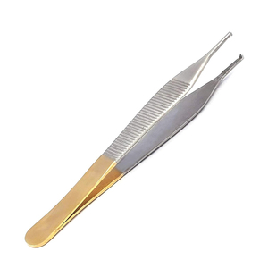 Pinzas Adson Manuales de Alta Calidad, 4.75 Pulgadas, Punta Fina Recta, Acero Inoxidable Quirúrgico, Certificación CE, Precisión en Cirugía de Tejidos - Product Image 3