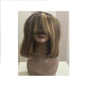 ขายส่งเวอร์จินหนังกำพร้าชิดเนียนและนุ่ม12 "เน้นสั้นยาวตรงมนุษย์ผมขยายวิกผมจากผู้ขายอินเดีย - Product Image 1