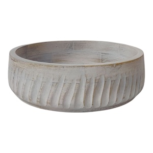 Juego de 2 candelabros de madera de mango blanco tallados a mano, linternas y tarros para decoración del jardín del hogar, bodas para Navidad y Pascua - Product Image 3