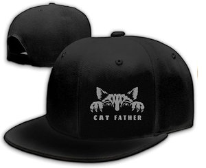 Casquettes Snapback pour hommes, casquette plate amusante pour garçon et femme, casquette de baseball ajustable, noire - Product Image 2